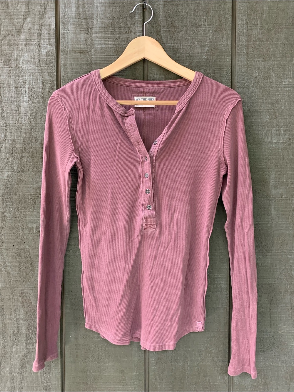 Dusty Plum Henley